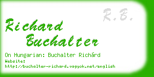 richard buchalter business card