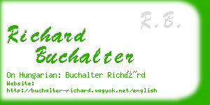 richard buchalter business card